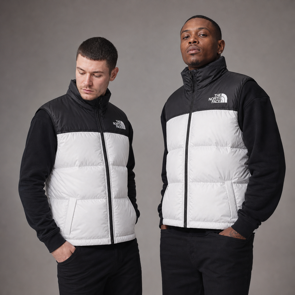 Men's 1996 Nuptse Vest – Black/White