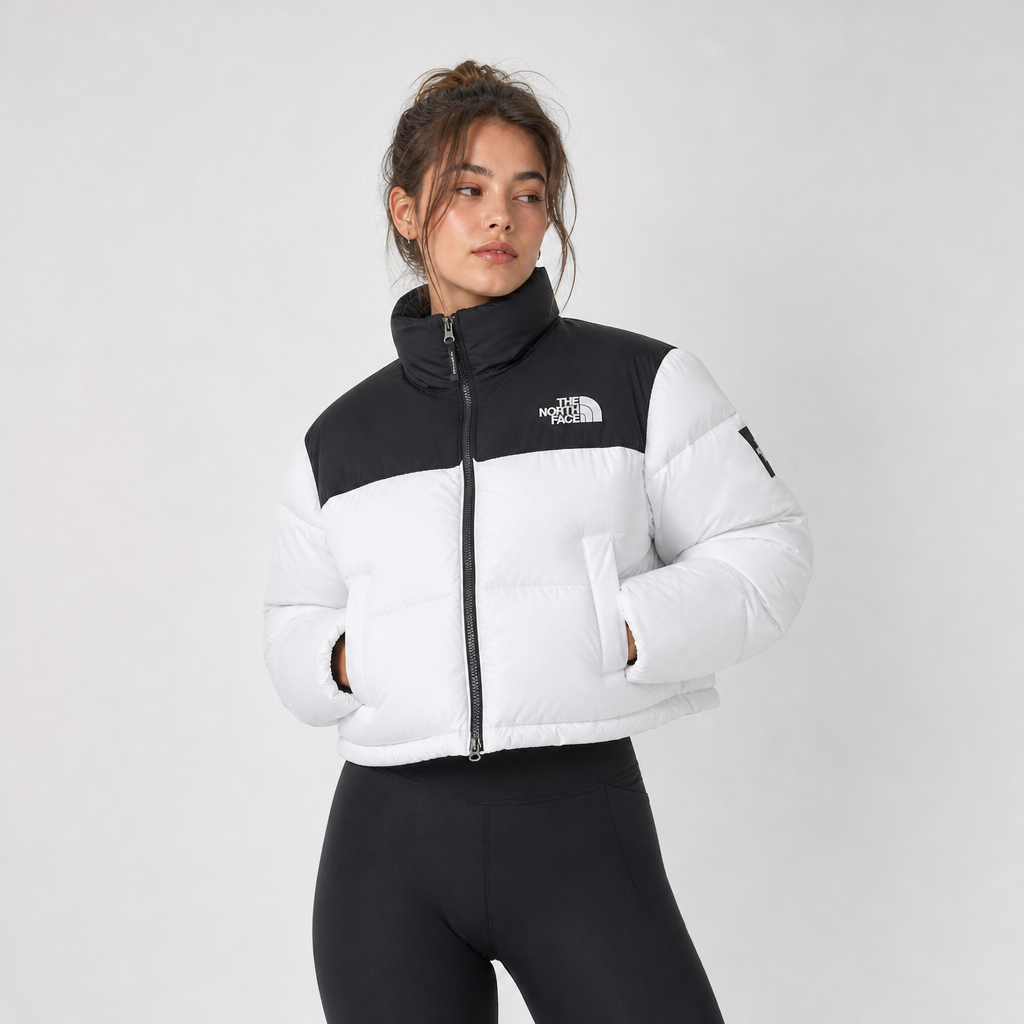 Women's Nuptse Short Jacket – Snow White